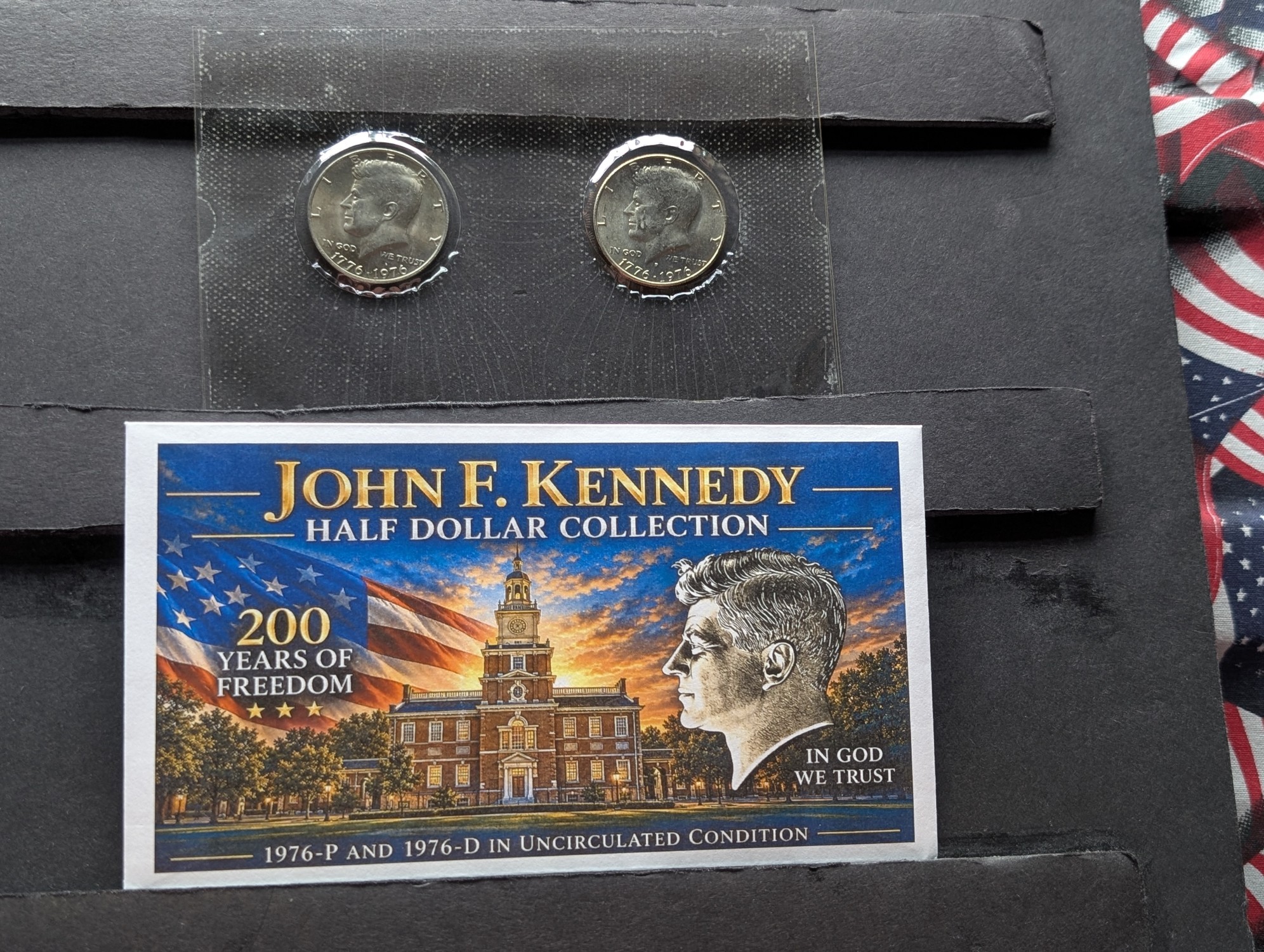 1976-P and 1976-D in Uncirculated Condition John F. Kennedy Half Dollar Collection
