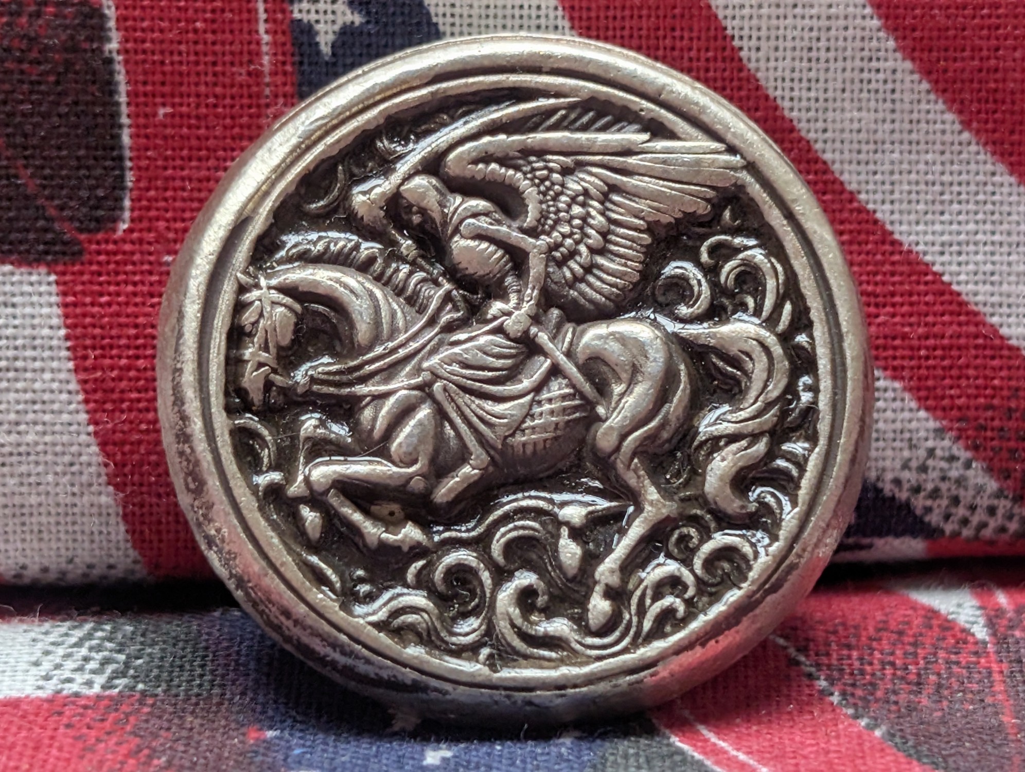 1 oz. .999 FINE SILVER One of the Four Horsemen "Death" Designed Round