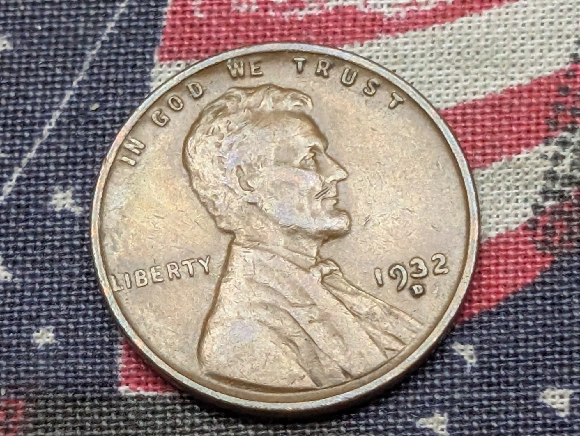 XF/AU - 1932-D Lincoln Wheat Cent