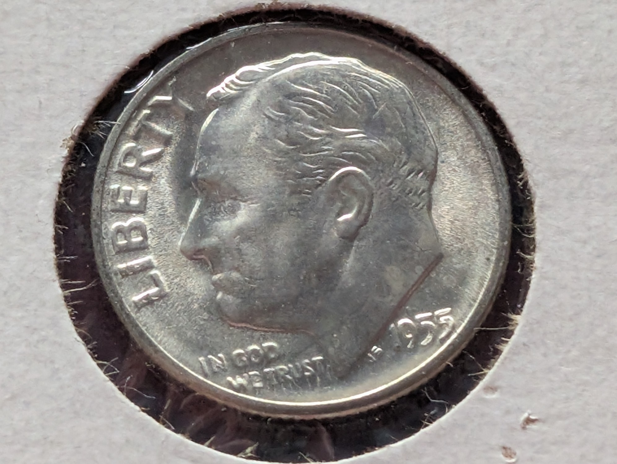 1955-S Roosevelt 90% Silver Dime