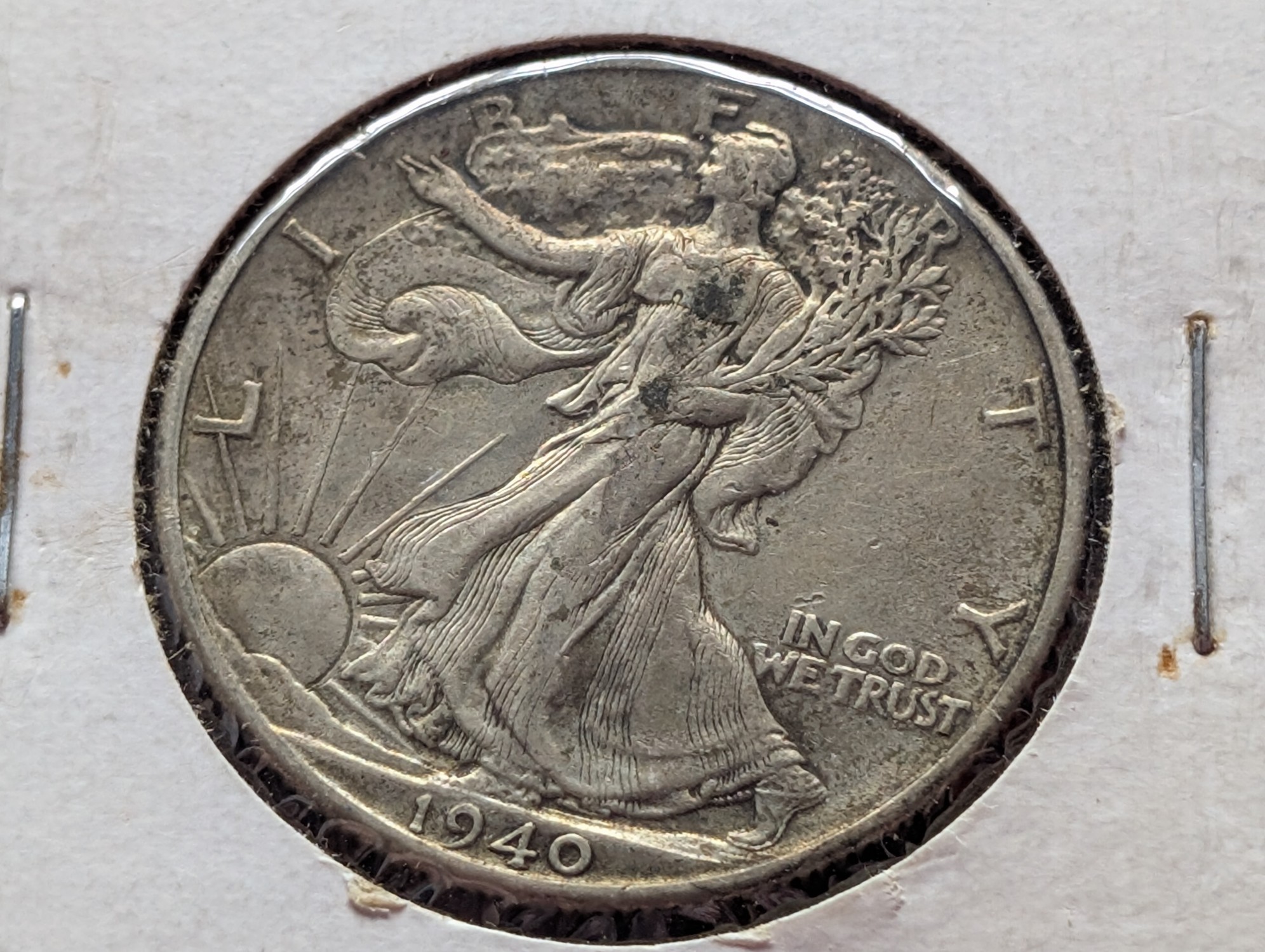 1940 Walking Liberty 90% Silver Half Dollar