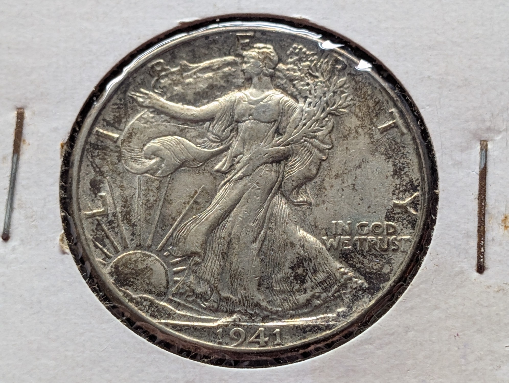 1941 Walking Liberty 90% Silver Half Dollar