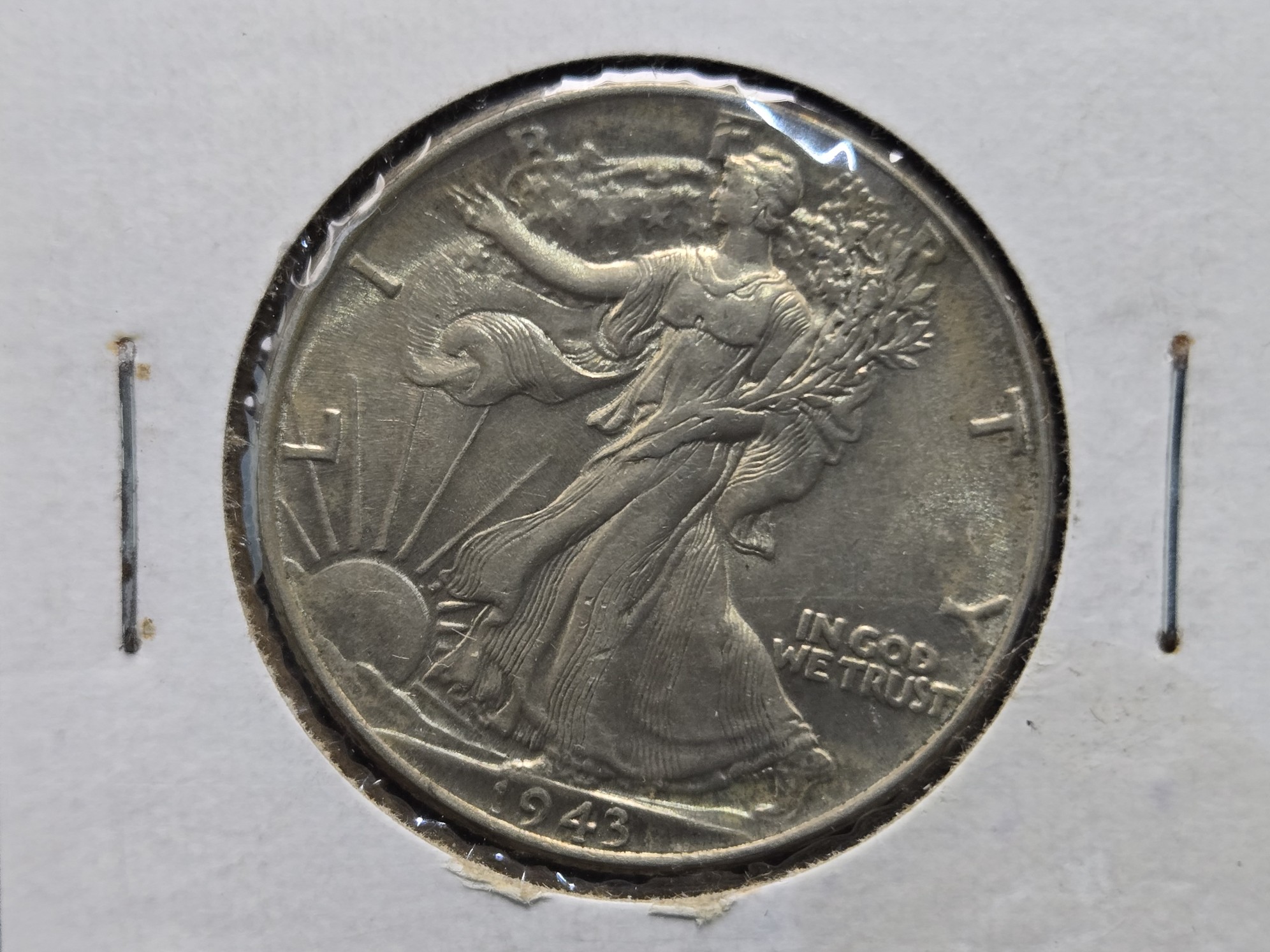 1943 Walking Liberty 90% Silver Half Dollar