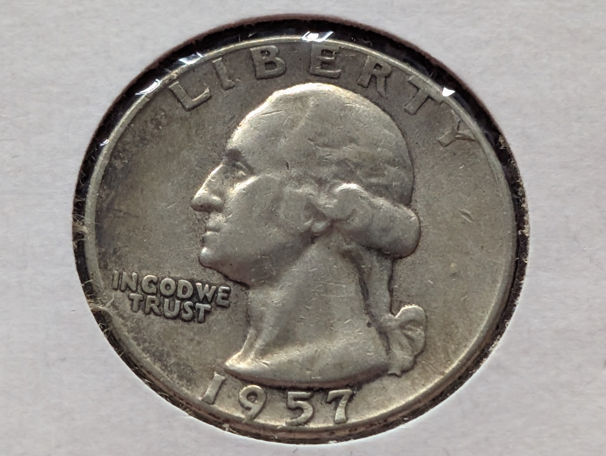 1957 Washington 90% Silver Quarter