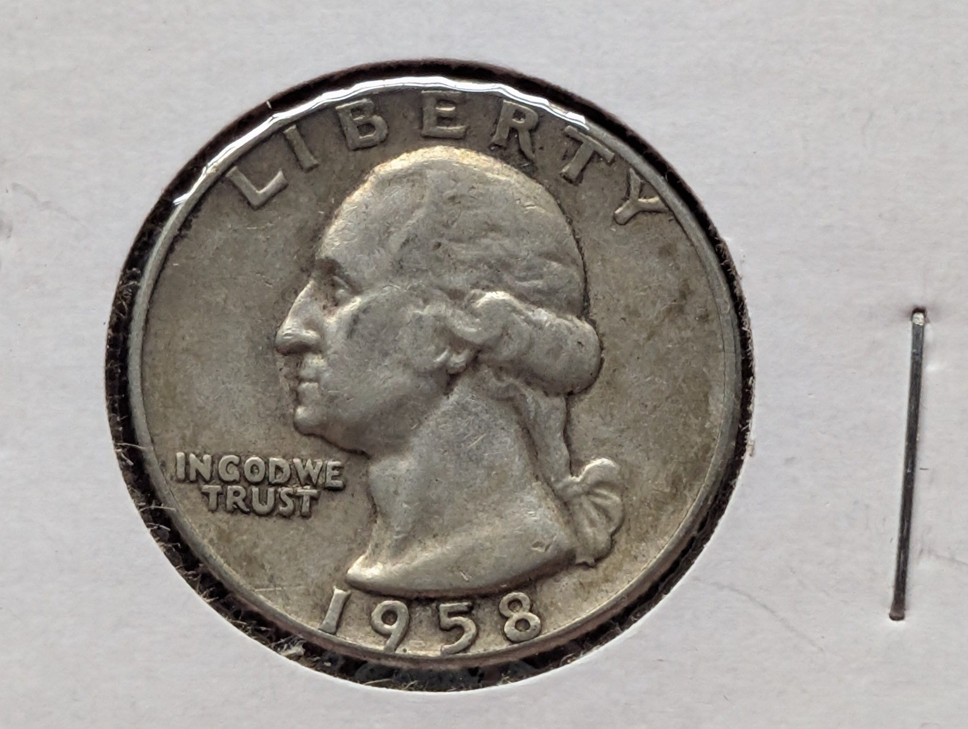 1958 Washington 90% Silver Quarter