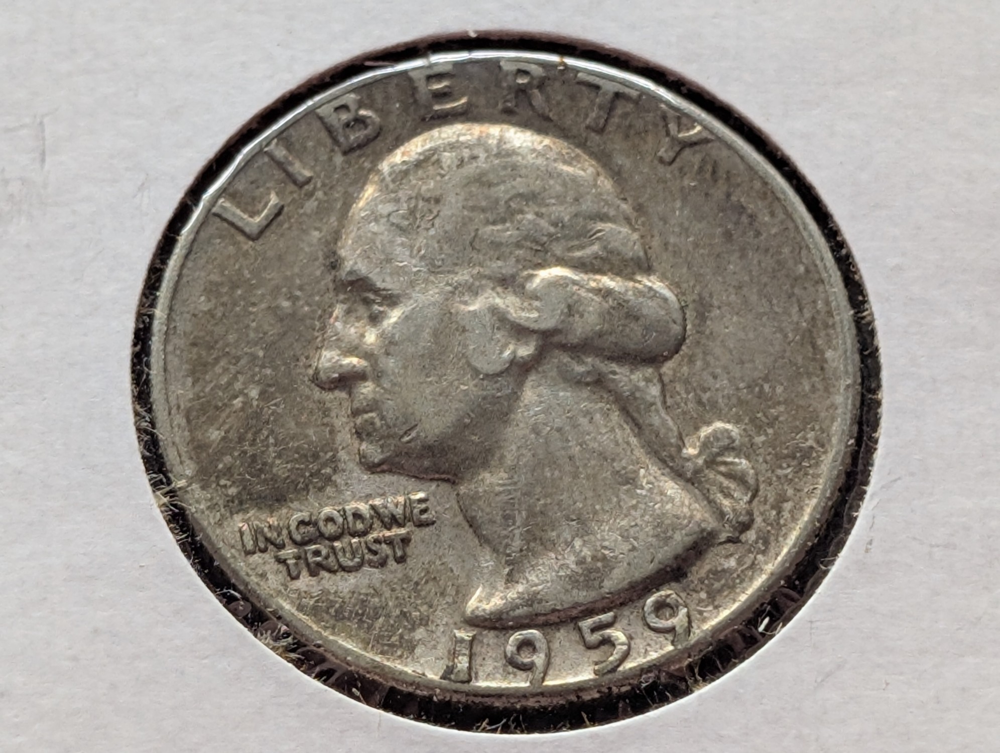 1959 Washington 90% Silver Quarter