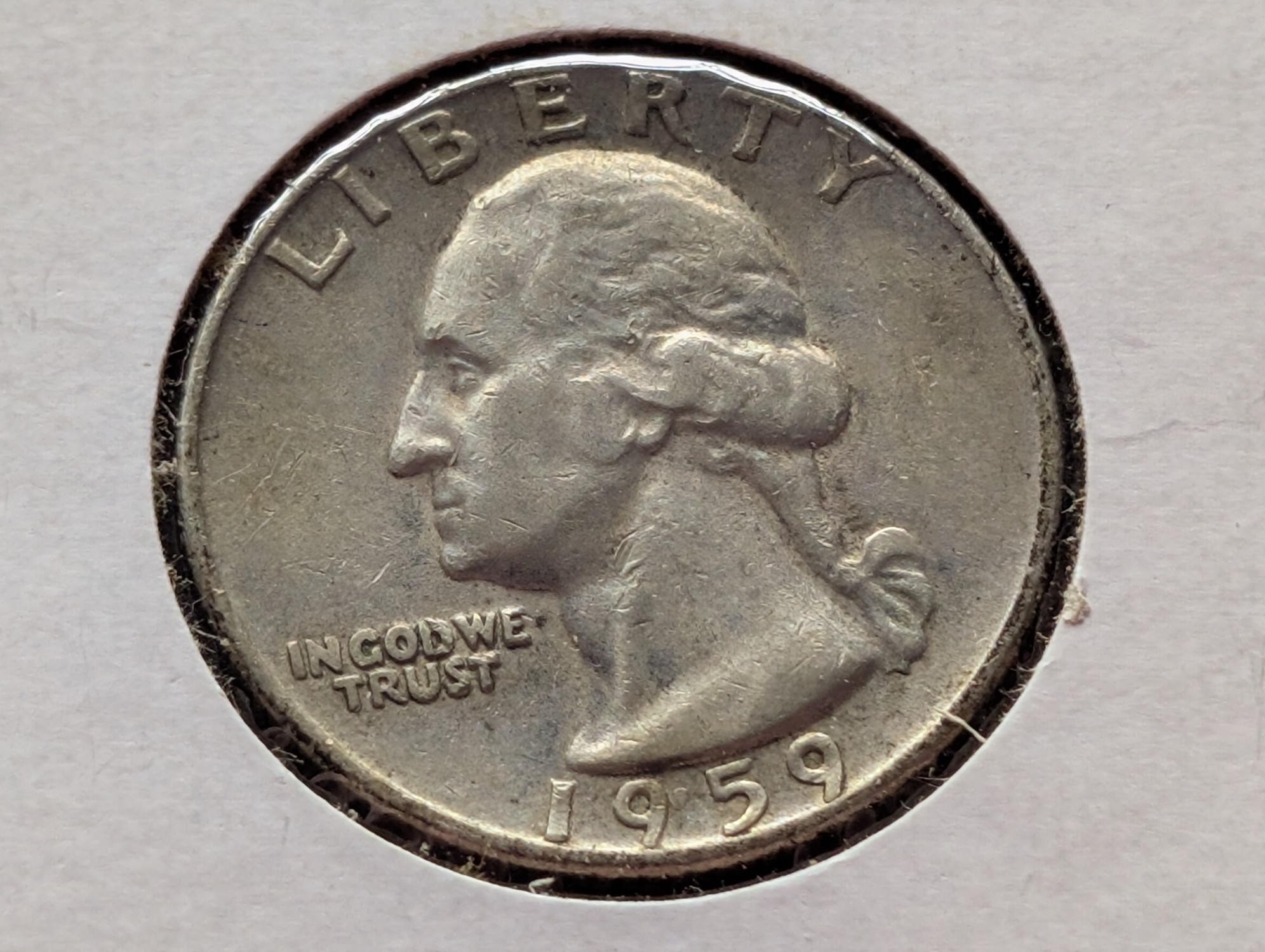 1959-D Washington 90% Silver Quarter