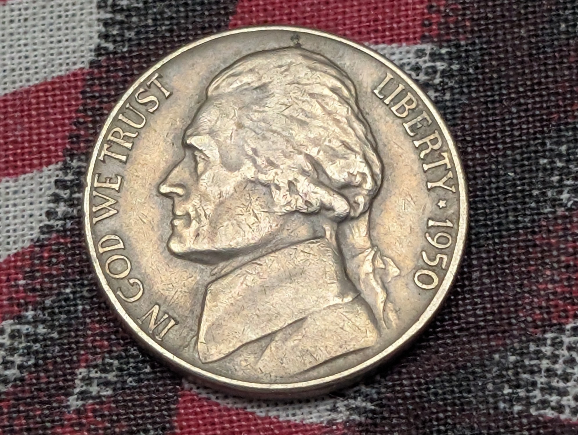 1950-D Jefferson Nickel