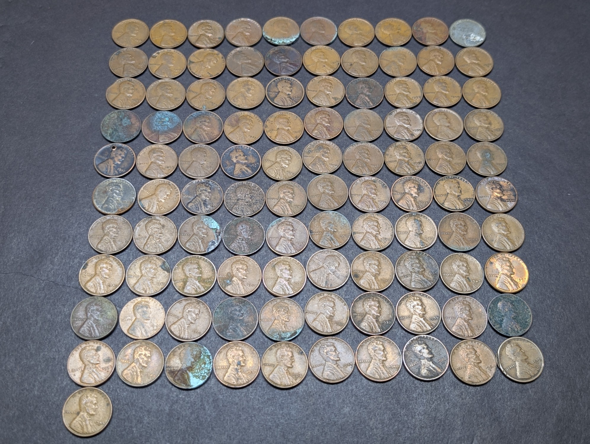 (100) Assorted Lincoln Wheat Cents, No Key Dates