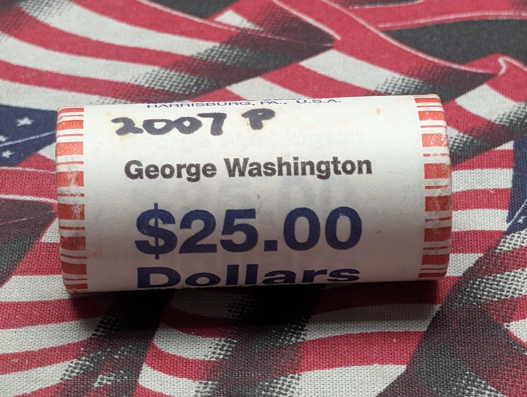 $25 Roll of 2007-P George Washington Presidential Dollars