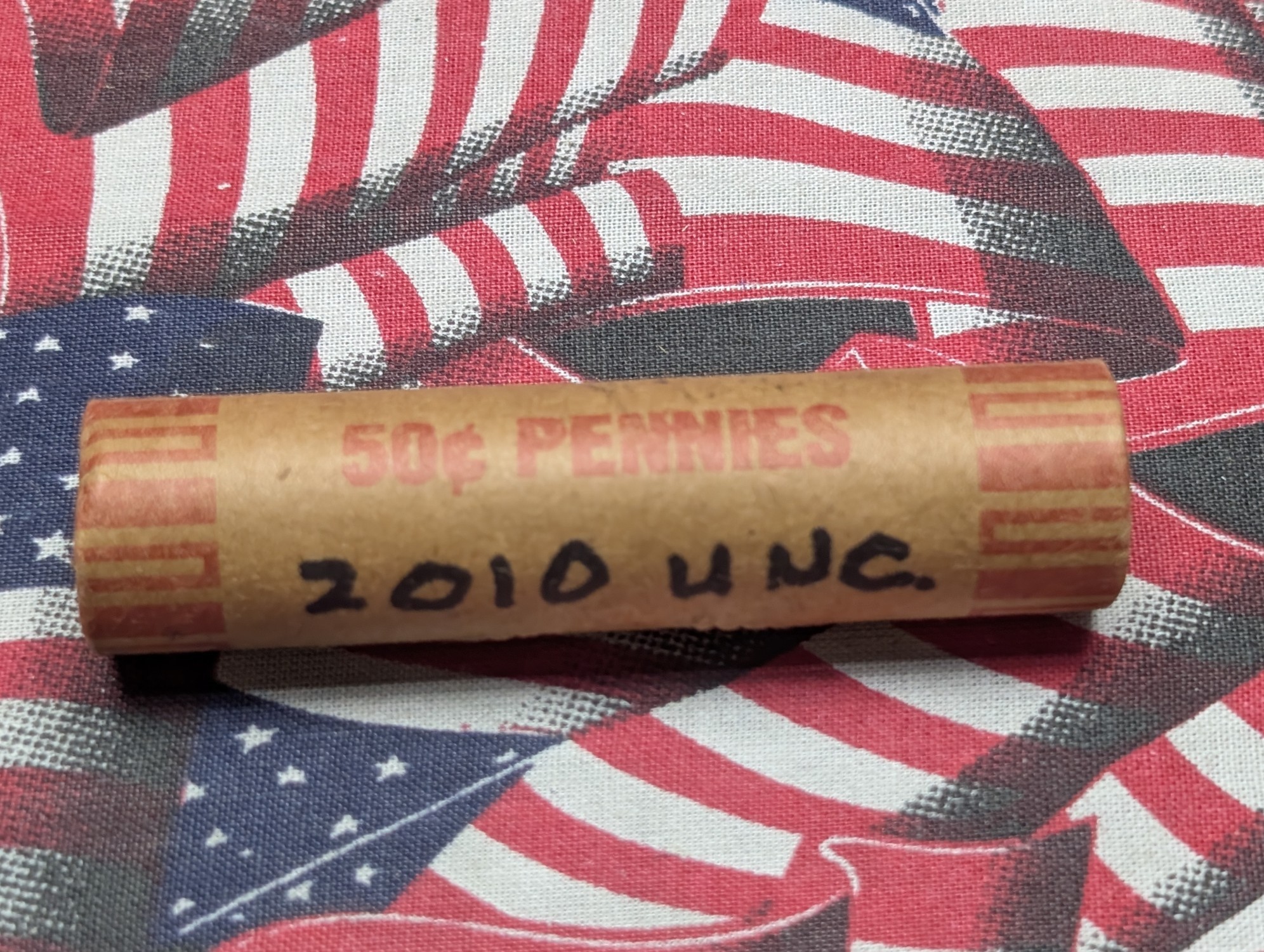 Roll of 2010 Unc. Lincoln Shield Cents