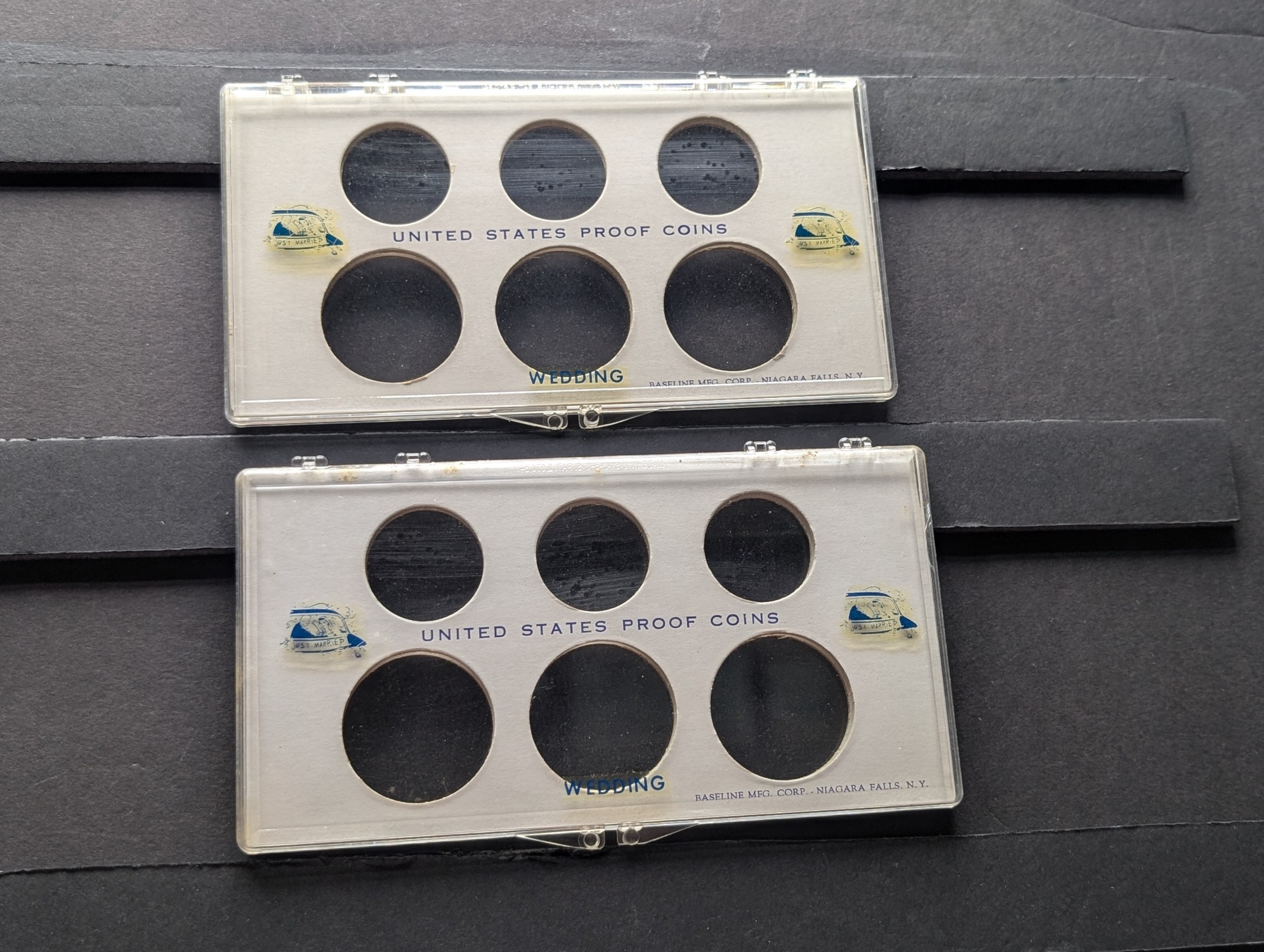 (2) *EMPTY* U.S. Proof Coins Cases, No Coins!