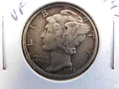 1943-D Mercury Dime - Great Detail!