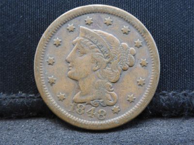 1848 Braided Hair Large Cent