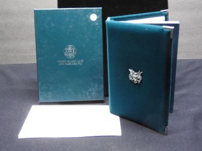 1990 -P US Proof Prestige Set contains a 90% Silver Eisenhower Dollar 6 Coin Set