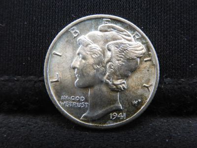 1941 Mercury Dime BU