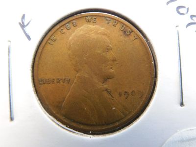1909 VDB Wheat Penny - Better Date - Full Wheat Ears
