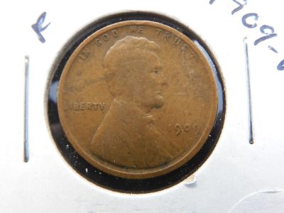 1909 VDB Wheat Penny - Better Date - Full Wheat Ears