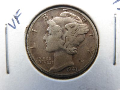 1943-D Mercury Dime - Great Detail!