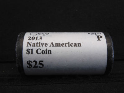 1 Roll 2013-P Native American Dollars From The US Mint
