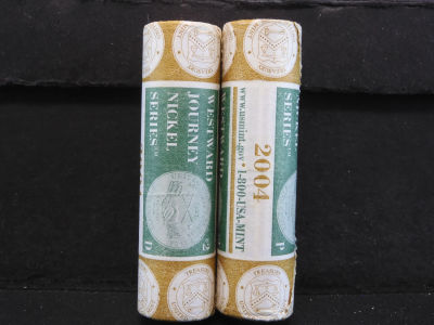 2004 P & D NICKEL MINT ROLLS (WESTWARD)