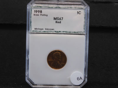 1998 LINCOLN MS67 (BRASS PLATED)