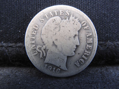 1916-S Barber Dime