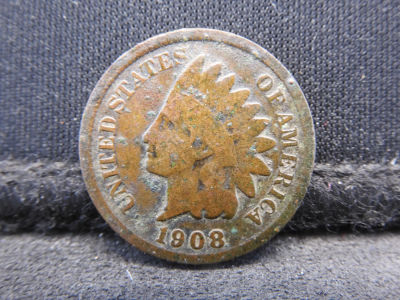 1908-S Indian Head Cent - Semi-Key Date
