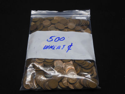 Grab Bag of 500 Lincoln Wheat Cents
