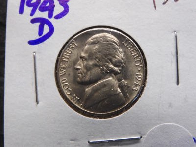 1943-D Silver Jefferson Nickel AU/BU++