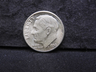 1950-D Roosevelt 10c. 90% Silver AU/BU