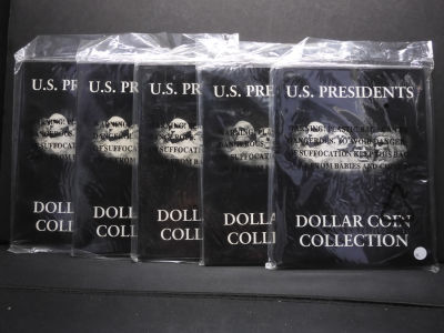 US Presidents Dollar Coin Collection never used 5 total