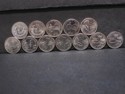 2009 (P/D) D of C & US Territory Quarters 12 Coins