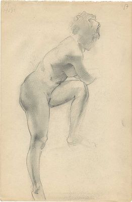 Такке Борис Александрович - Обнаженная (двухсторонняя работа). 1907-1908 гг. Бумага, карандаш 