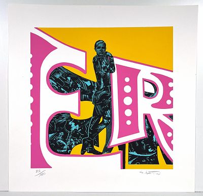 GIANNI BERTINI, 60 X 60 CM, ER – 1980 Serigrafia stampata a 4 colori su carta... - GIANNI BERTINI 