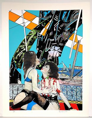 GIANNI BERTINI, 105 x 79,5 cm, Le bambole n.3 Serigrafie stampate a 8 colori... - GIANNI BERTINI 