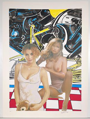 GIANNI BERTINI, 107,5 x 87,5 cm, Le bambole n.2 Serigrafie stampate a 8... - GIANNI BERTINI, 107,5 