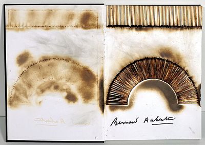 AUBERTIN BERNARD, 31 X 45 cm, ”Livre Br&ucirc;l&eacute; Rosenberg" fiammiferi su catalogo,... - 