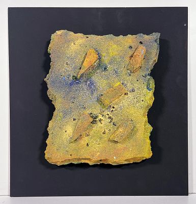 RENZO NUCARA, 28 X 23 cm, ”Reperto” Poliuretano, pigmenti, granulati... - RENZO NUCARA, 28 X 23 cm 