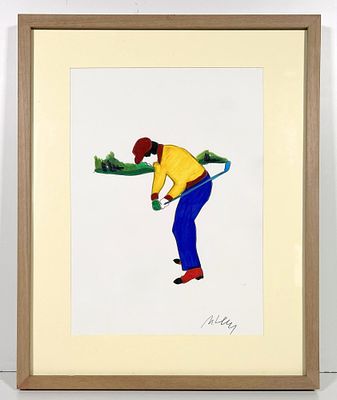 LODOLA MARCO, 33 X 24 cm, pennarelli su cartoncino - autentica dell'artista... - LODOLA MARCO, 33 