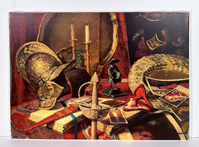 GIOVANFRANCESCO GONZAGA, 50 X 70 cm, serigrafia su tela - esemplare 192/250 - GIOVANFRANCESCO 