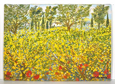 MICHELE CASCELLA, 50 X 70 cm, Serigrafia e litografia a 33 passaggi di colore... - MICHELE 