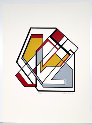 MARIO RADICE, 76 X 56 cm, Serigrafia su carta - MARIO RADICE, 76 X 56 cm, Serigrafia su carta
