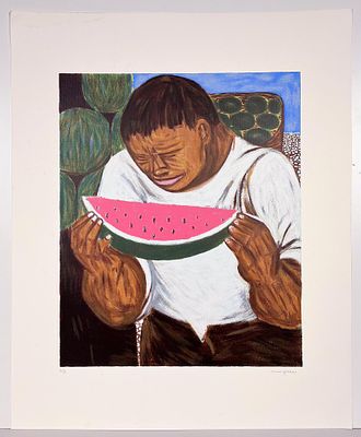 GIUSEPPE MIGNECO, 80 X 65 cm, Litografia su carta - GIUSEPPE MIGNECO, 80 X 65 cm, Litografia su carta