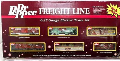 Modern Era K Line O gauge Dr Pepper diesel freight set. Modern Era K-Line O gauge Dr Pepper 