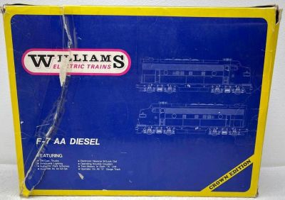 Modern Era Williams Reproductions O gauge Pennsylvania F7 AA diesels in original box Crown 