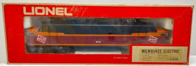Modern Era Lione O gauge 8558 Milwaukee Electric locomotive in original box, lightly run C8. 