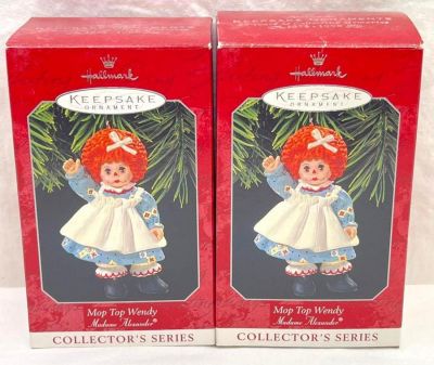 Hallmark Keepsake Ornaments Madame Alexander Mop Top Wendy Collectors Series. This lot has two- 
