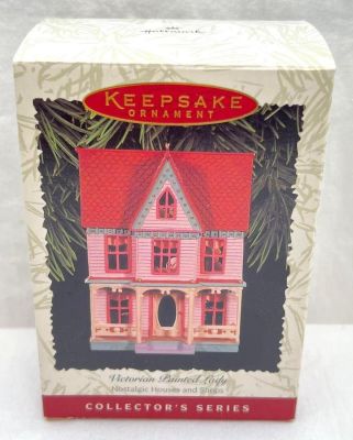 Hallmark Keepsake Ornaments Nostalgic Houses and Shops Victorian Painted Lady. 1996 Collector 