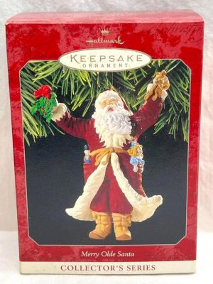Hallmark Keepsake Ornaments 1998 Merry Olde Santa ninth in the collector series. This lot 